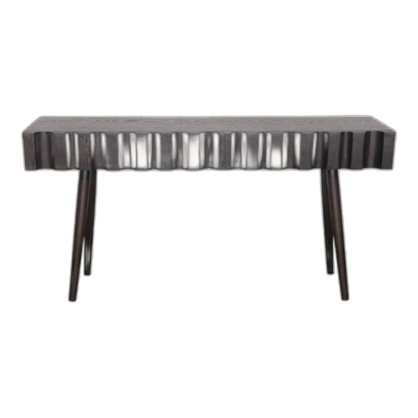 Aster Console Table - White Marble & Brass — part of Modern Dark Luxe Living Room