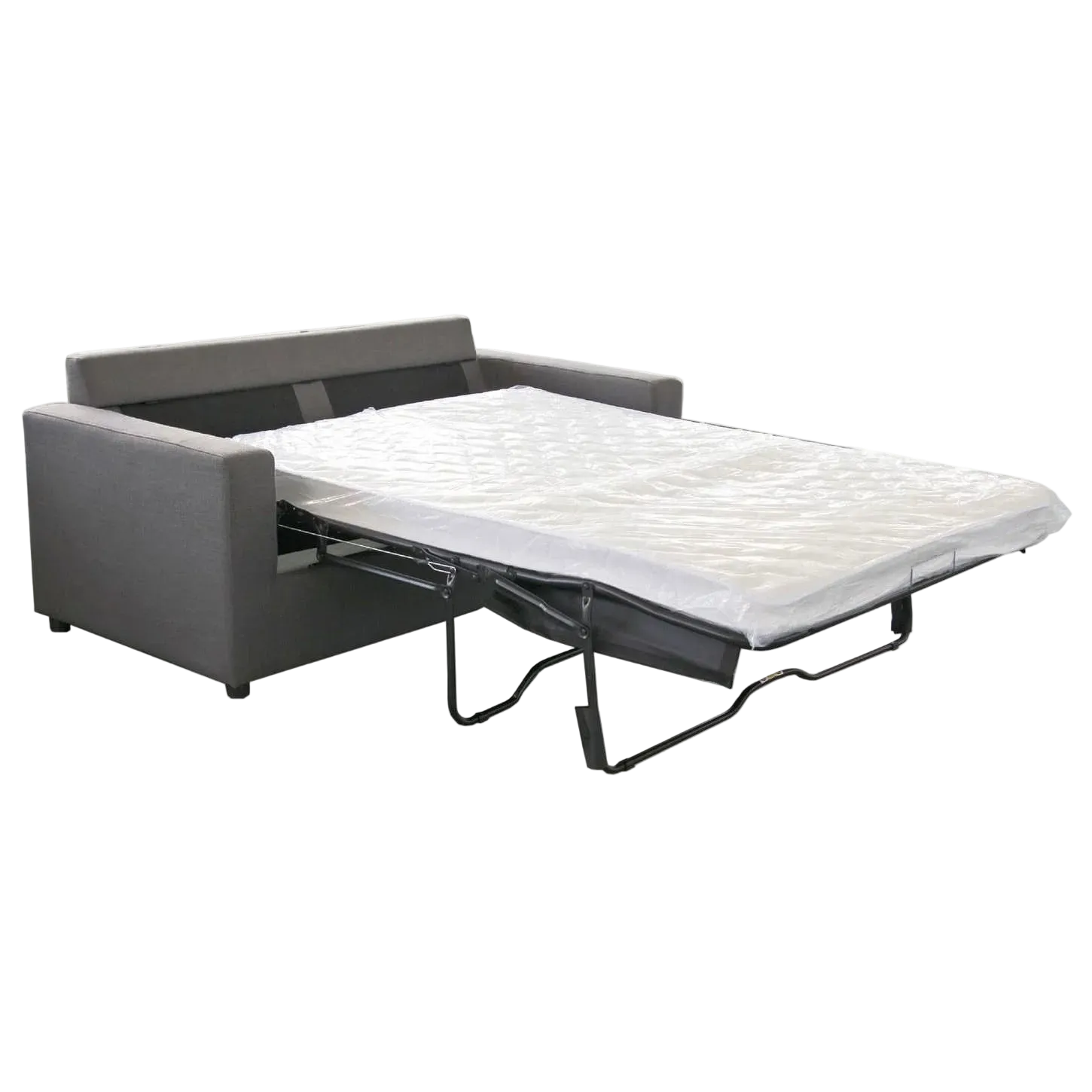 Mana Fabric Innerspring Mattress Sofa Bed, 2 Seater / Double, Dark Grey