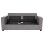 Mana Fabric Innerspring Mattress Sofa Bed, 2 Seater / Double, Dark Grey