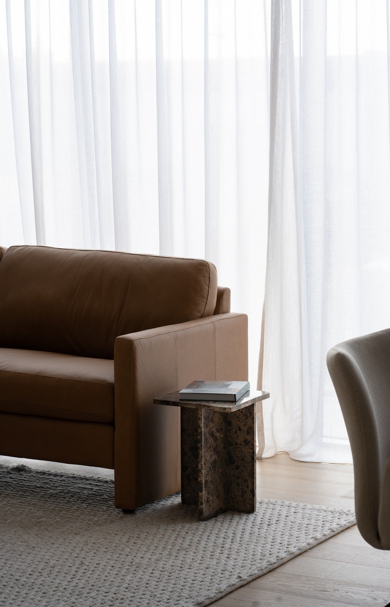Pierre Side Table - Dark Emperador