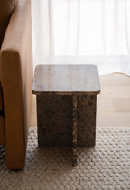 Pierre Side Table - Dark Emperador