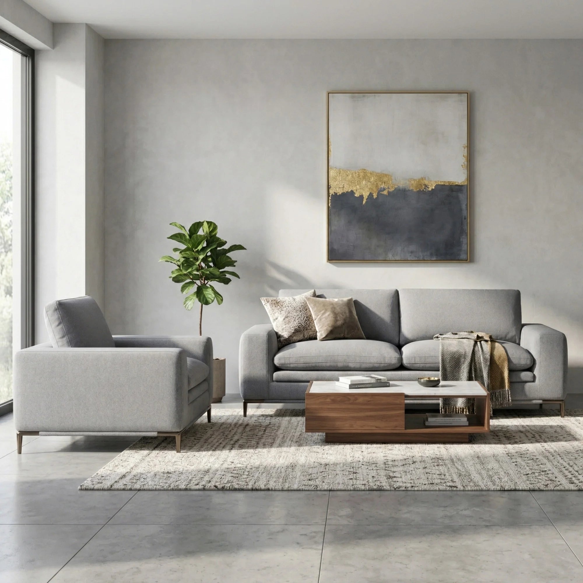 Plarex Fabric Sofa, 3 Seater