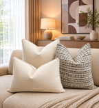 Forest Green Woven Cushion Feather Insert