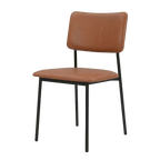 Tom Dining Chair - Brown Vegan Leather