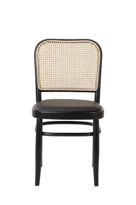 Josef Hoffman No.811 Dining Chair - Black Padded