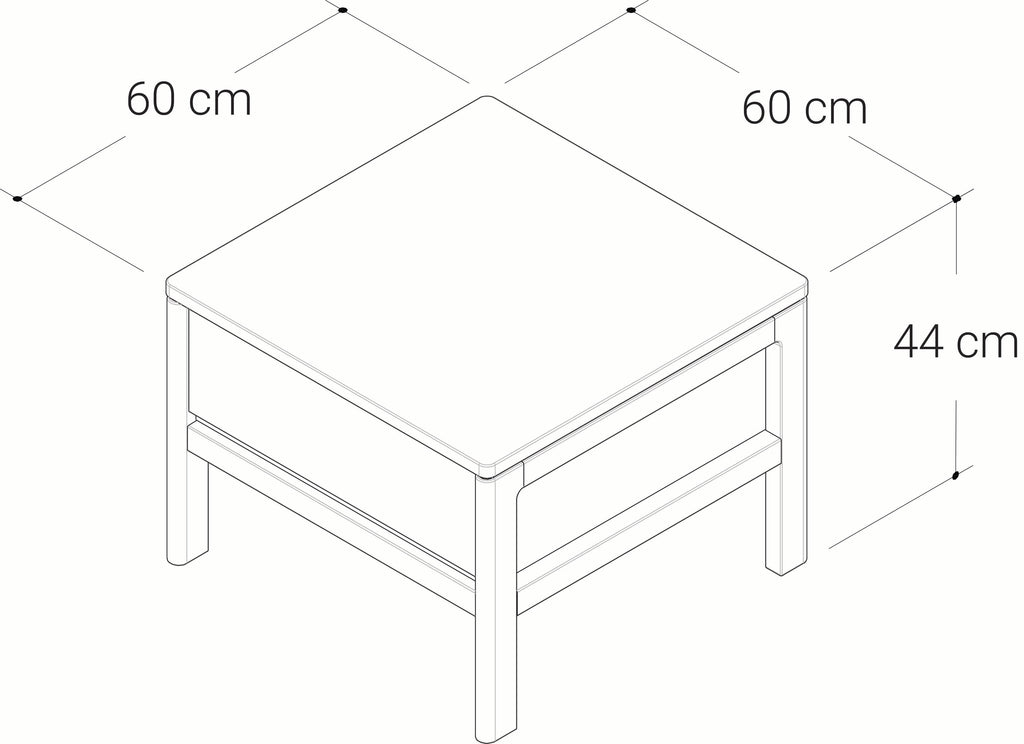 Alessa Lamp Table - Wormy Chestnut