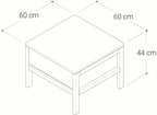 Alessa 600 Side Table - Marri Natural