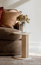 Roquette Side Table - Light Travertine