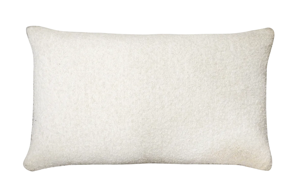 Ivory Chenille Boucle Cushion Feather Insert