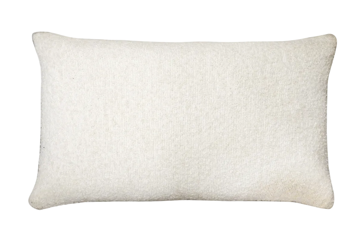 Ivory Chenille Boucle Cushion Feather Insert