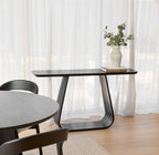 Lambert Console Table - Oak Black