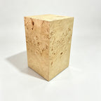 Burl Wood Display Pedestal — Natural
