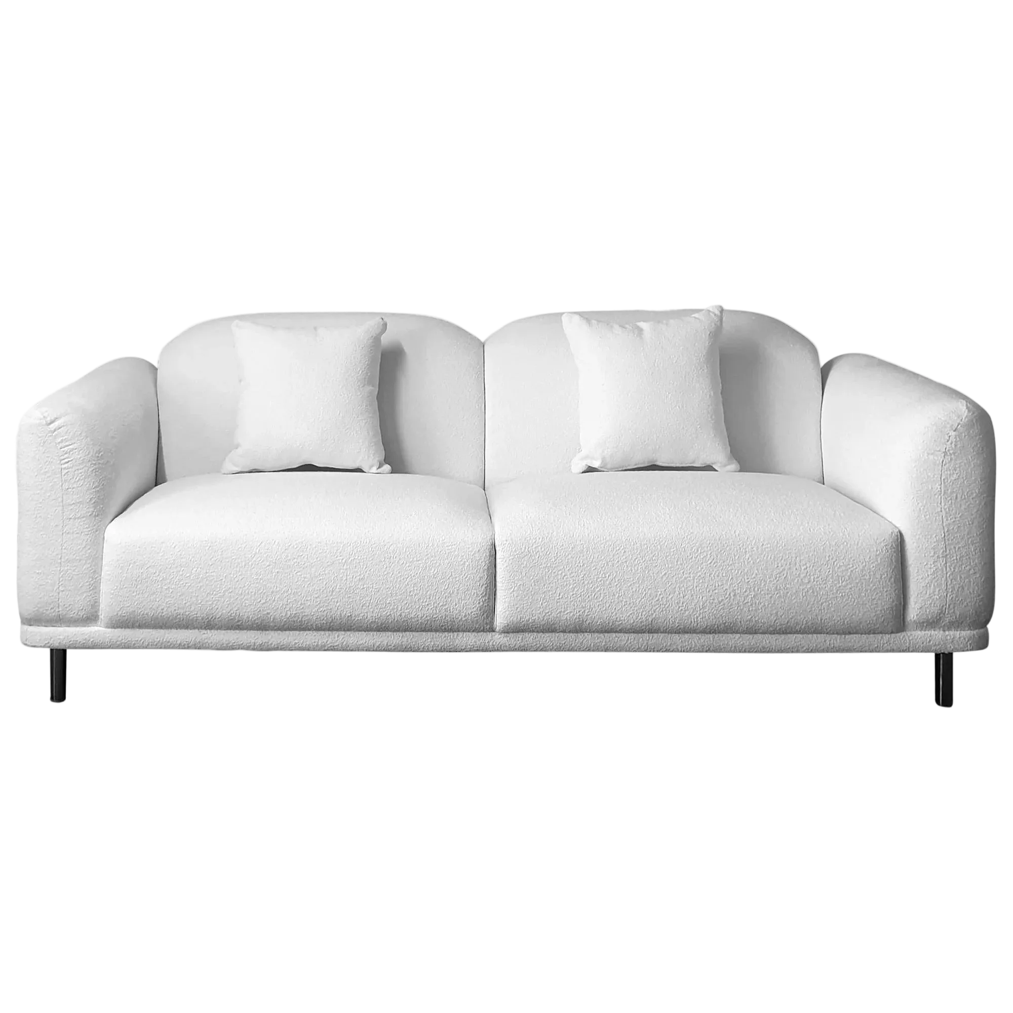 Emiler Boucle Fabric Sofa, 2 Seater