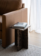 Pierre Side Table - Dark Emperador