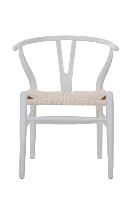 Hans Wegner Wishbone Chair - White Cord