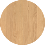 Mia 900 Round Coffee Table - Oak Natural & Marble