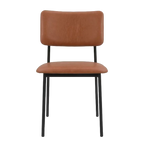 Tom Dining Chair - Brown Vegan Leather