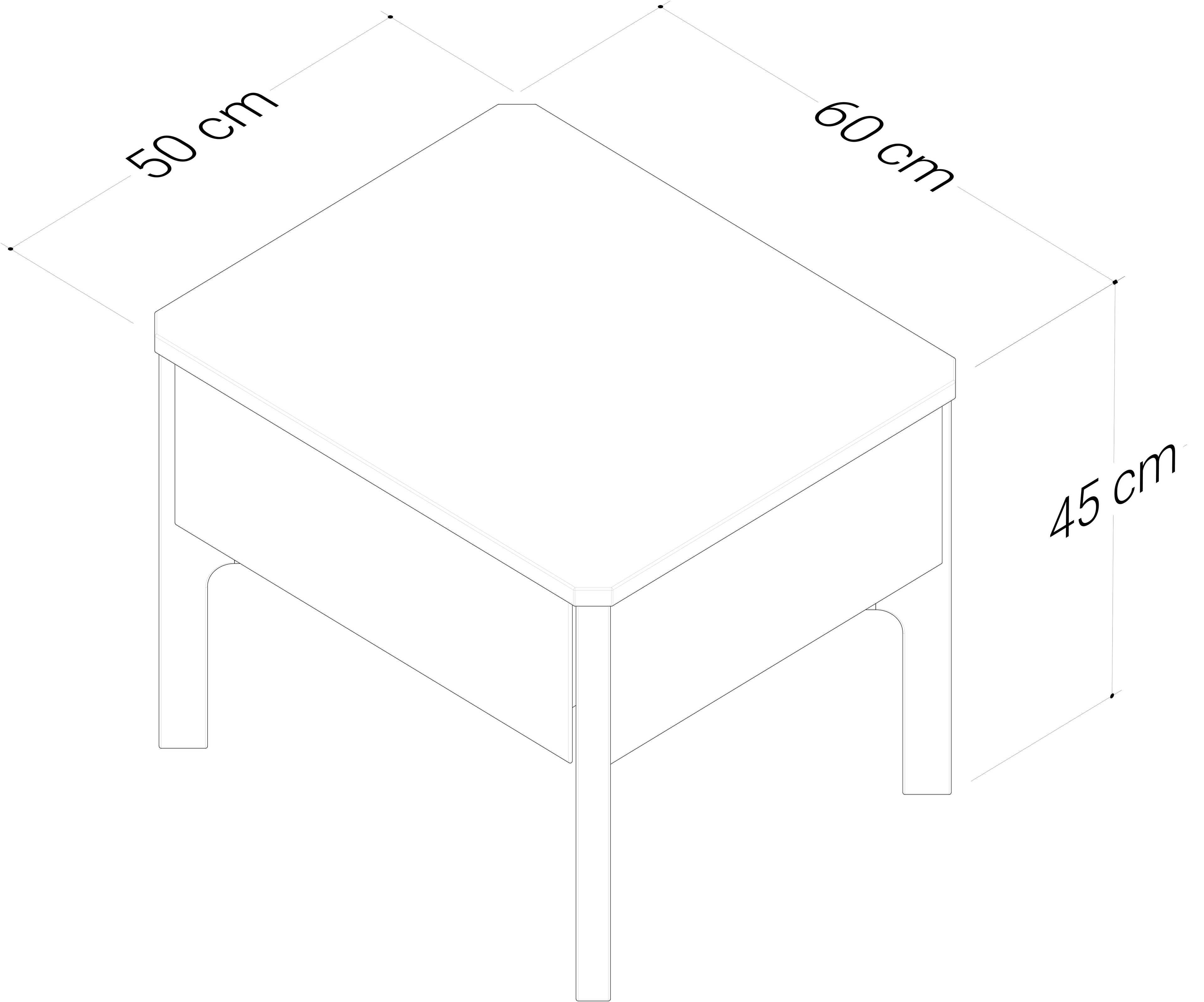 Aksel Lamp Table - American Oak