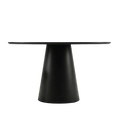 Moon Round Dining Table 120cm - Black