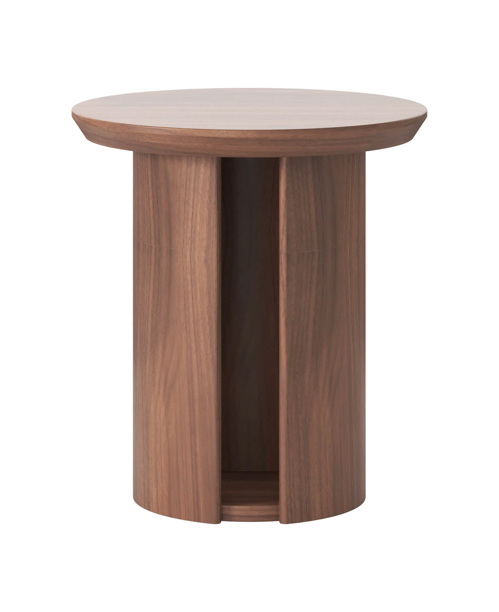 Meko 500 Round Side Table - Walnut Natural