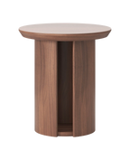 Meko 500 Round Side Table - Walnut Natural