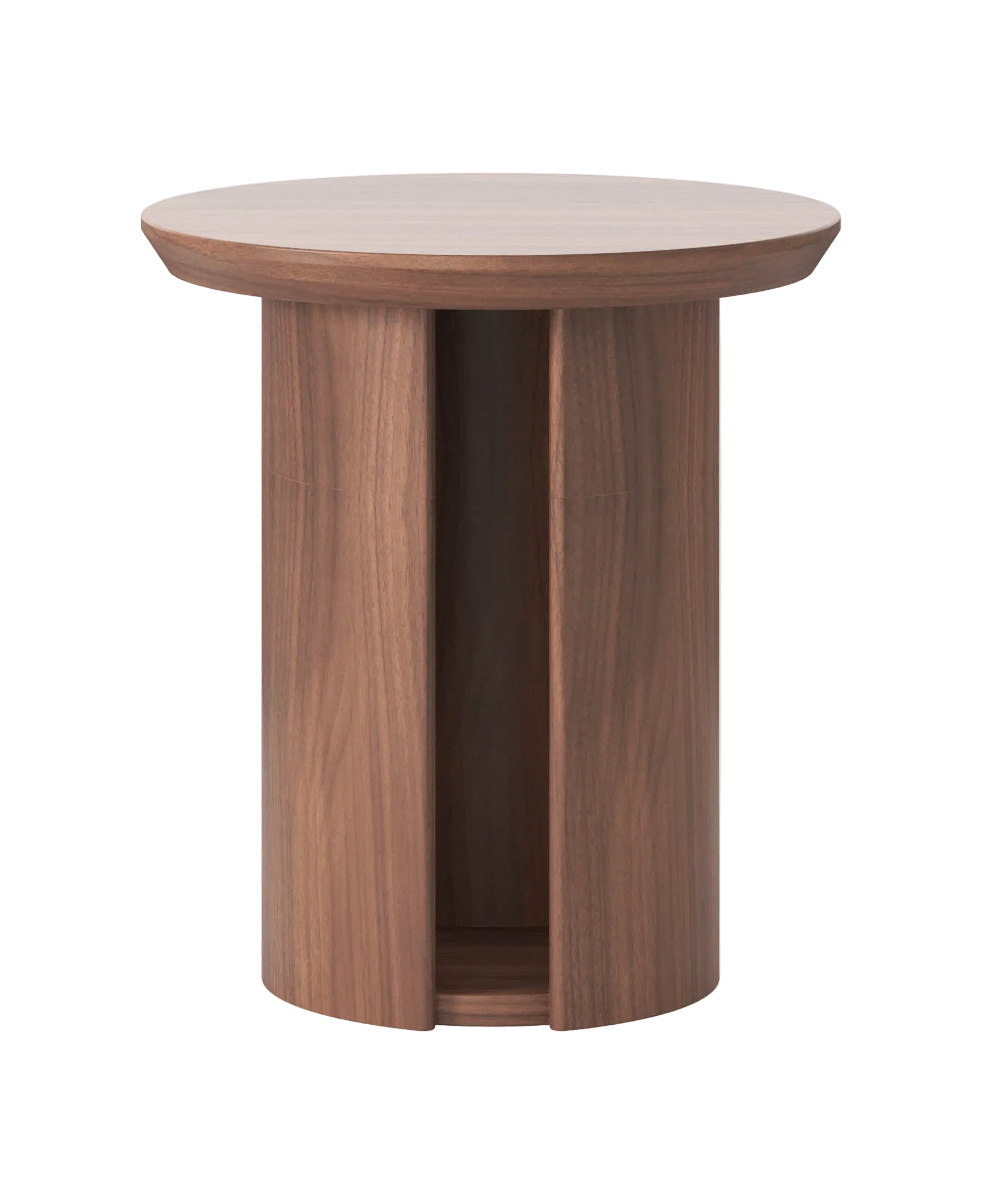 Meko 500 Round Side Table - Walnut Natural