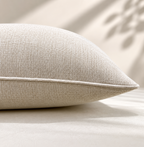 Mocha Check Cushion Feather Insert