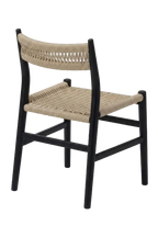 Fitzroy Rattan Dining Chair - Black