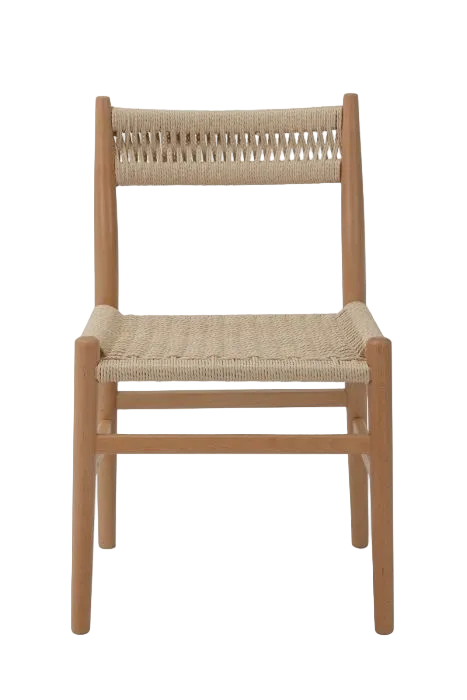 Fitzroy Rattan Dining Chair - Natural Timber
