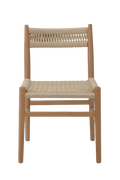 Fitzroy Rattan Dining Chair - Natural Timber