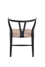 Hans Wegner Wishbone Chair - Black Natural Cord