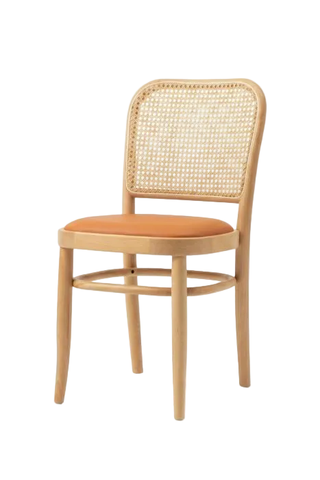 Josef Hoffman No.811 Dining Chair - Natural Ash Tan Padded