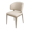 Reeve Curved Dining Chair - Beige