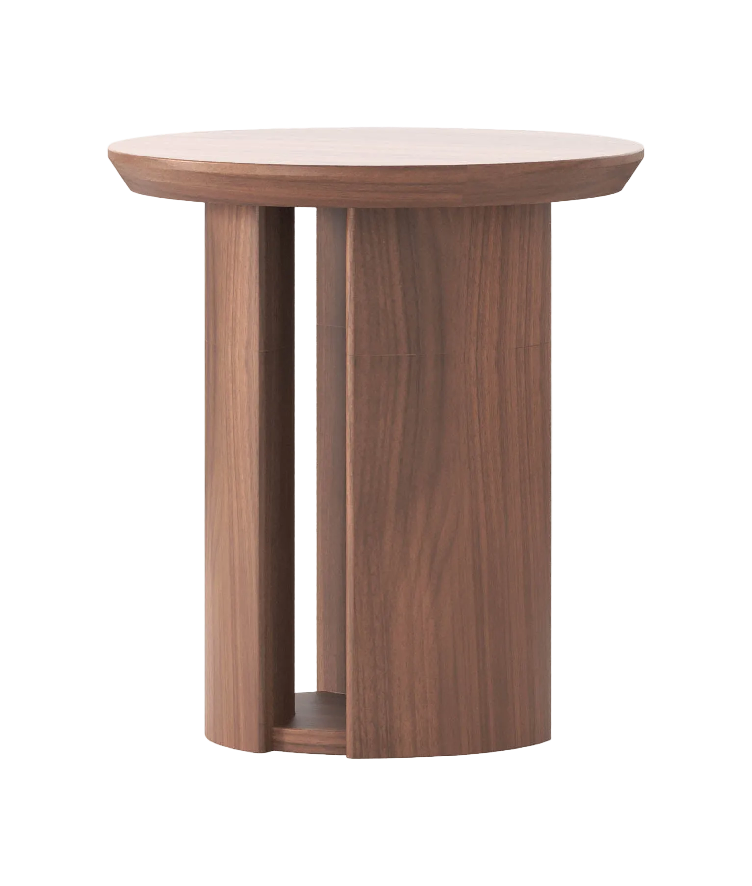 Meko 500 Round Side Table - Walnut Natural