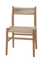 Fitzroy Rattan Dining Chair - Natural Timber