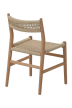 Fitzroy Rattan Dining Chair - Natural Timber
