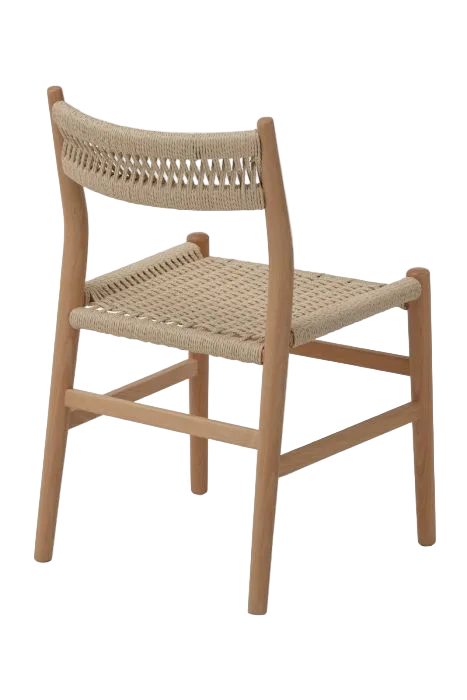 Fitzroy Rattan Dining Chair - Natural Timber
