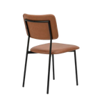 Tom Dining Chair - Brown Vegan Leather