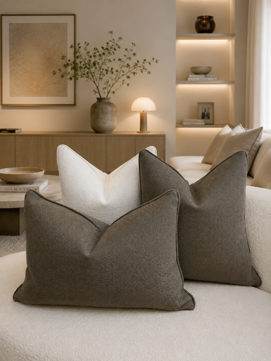 Natural Shearling Cushion Feather Insert