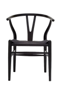 Hans Wegner Wishbone Chair - Black Cord