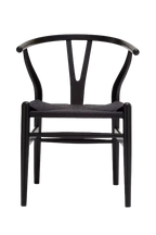 Hans Wegner Wishbone Chair - Black Cord