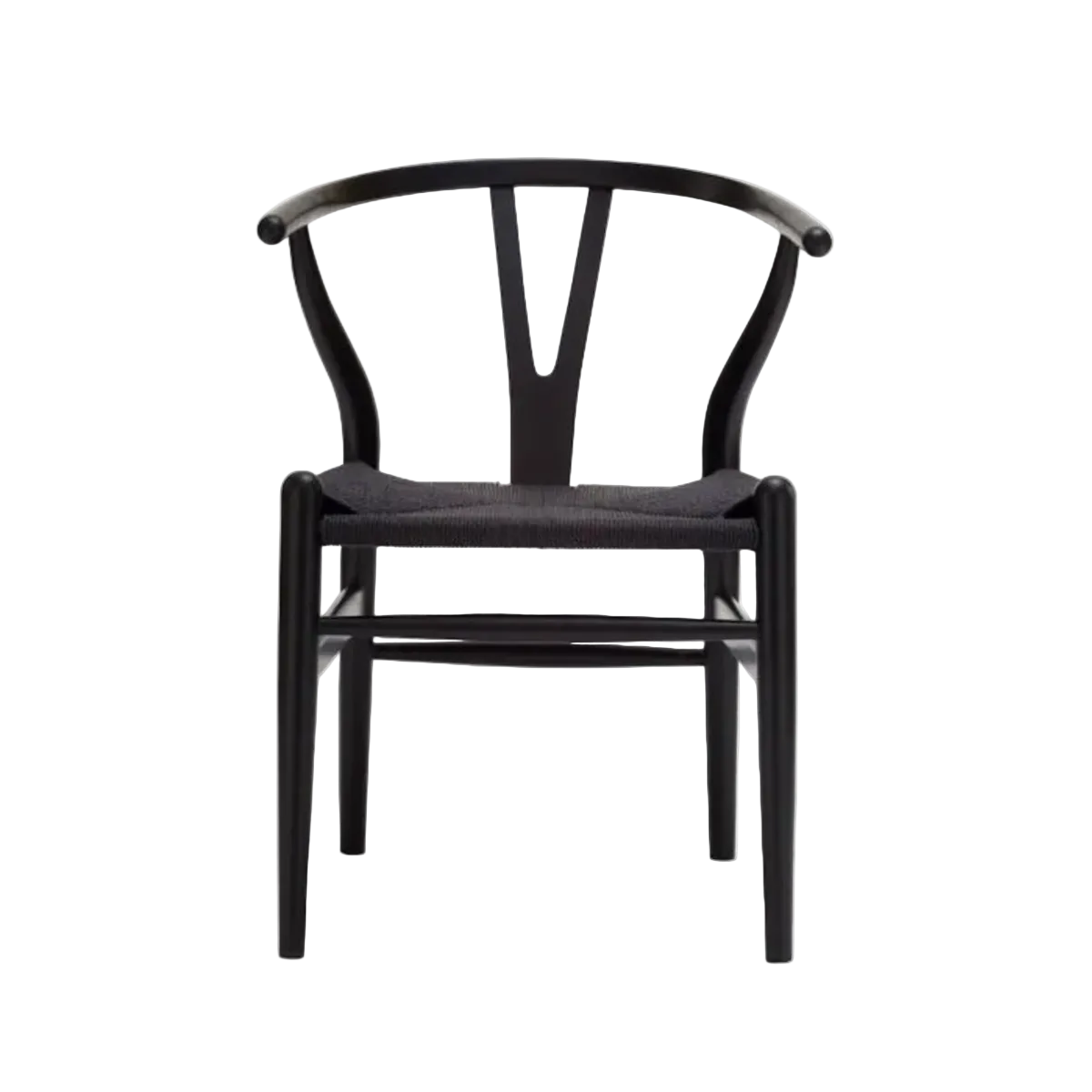 Hans Wegner Wishbone Chair - Black Cord