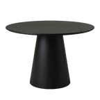 Moon Round Dining Table 120cm - Black