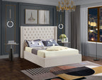 Cleo Fabric Gas-Lift Storage Bed, Cream