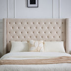 Cleo Fabric Gas-Lift Storage Bed, Cream
