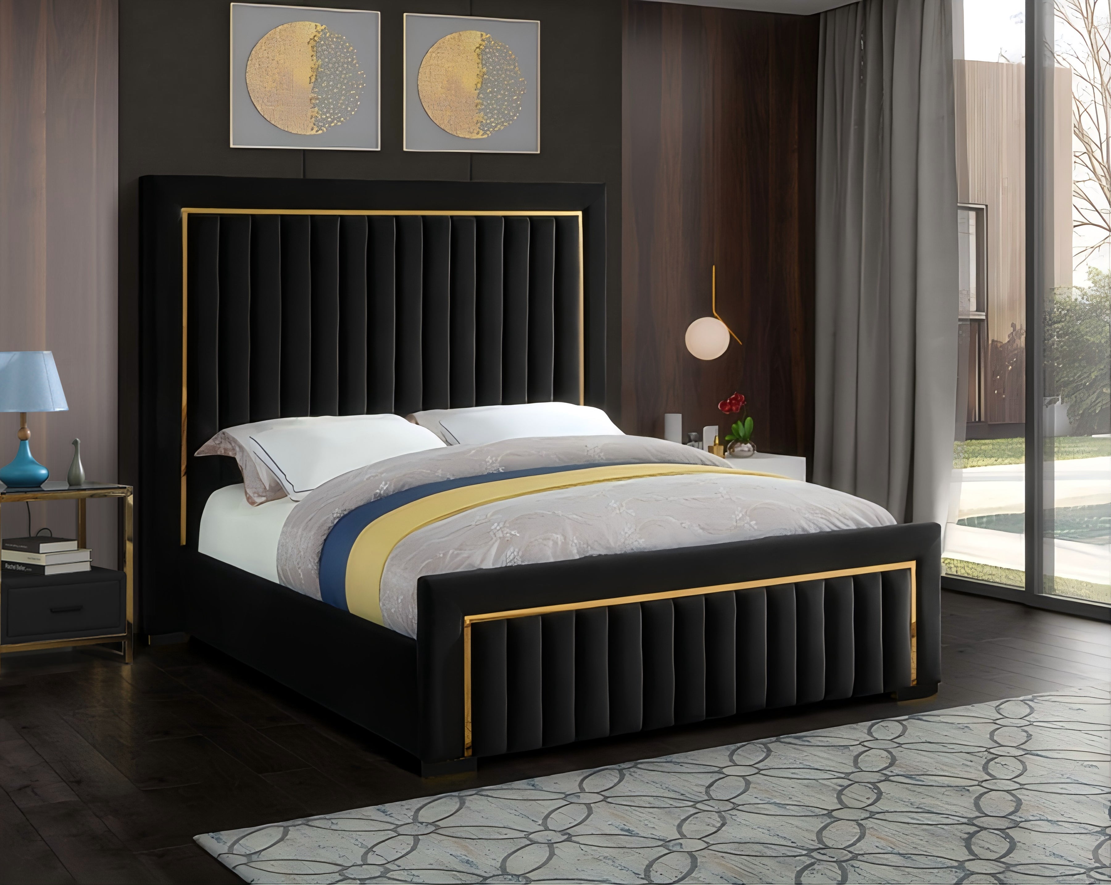 Luca Upholstered Fabric Bed