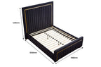 Luca Upholstered Fabric Bed