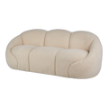 Amalfi Formes Teddy Bear Curved 3 Seater Sofa Off White