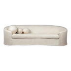 Elle 3 Seater Slip Cover Sofa Natural Linen