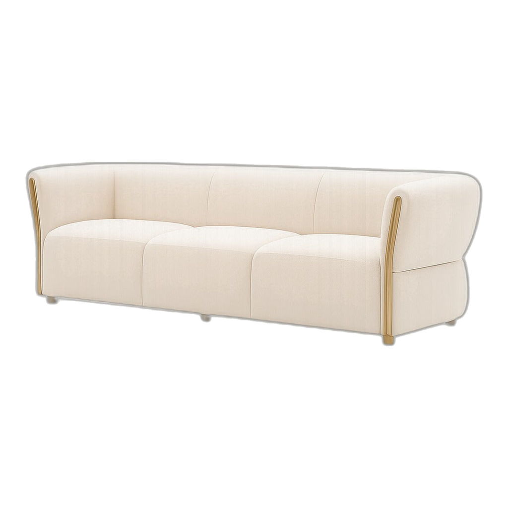 Bella Three Seater Lounge White